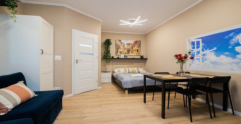 Amplio apartamento económico por un día en PGE National Warsaw VIP1