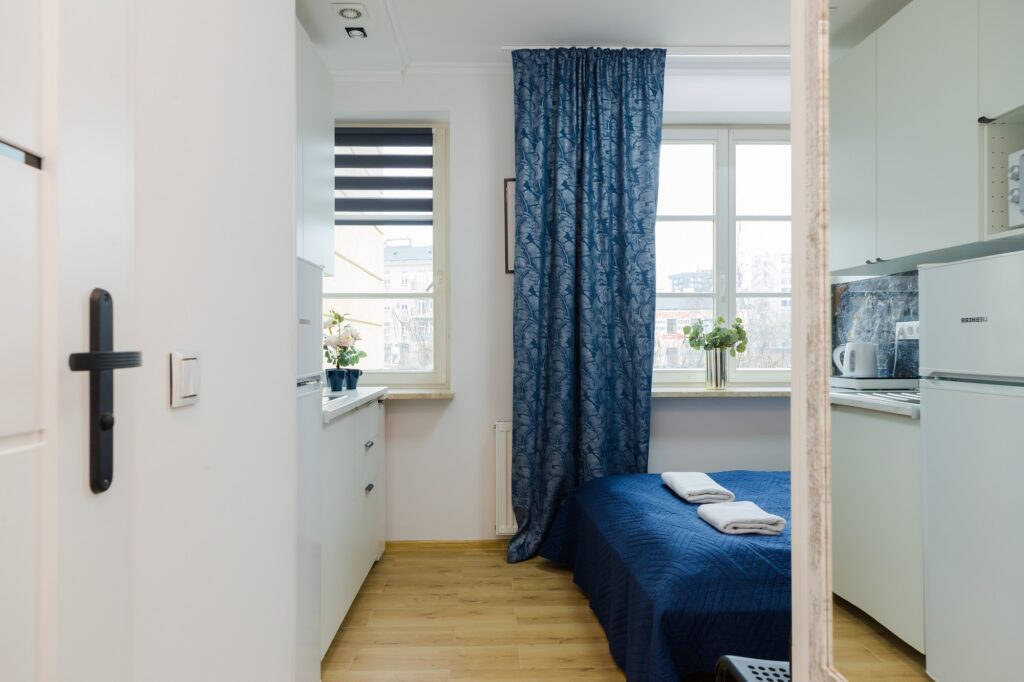 Acogedor estudio con 1 cama doble en alquiler por día cerca del estadio